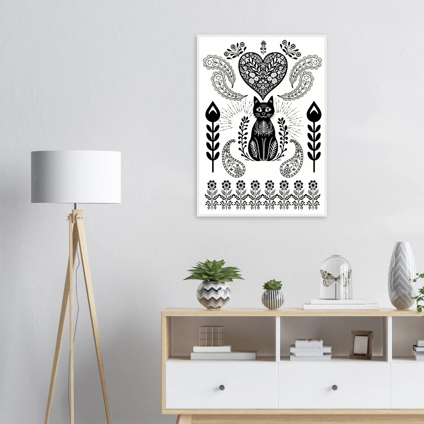 Zen pat art print in a size affordable wall art by Art Aunty NZ