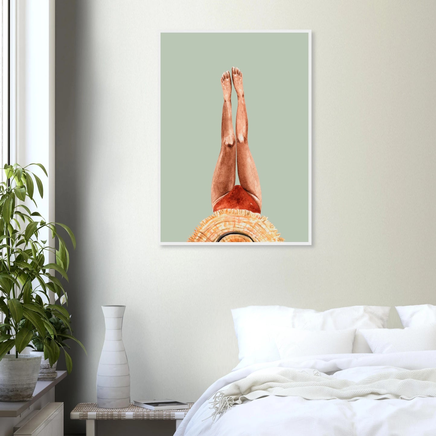 Beach daze 1 art print in a size affordable wall art by Art Aunty NZ