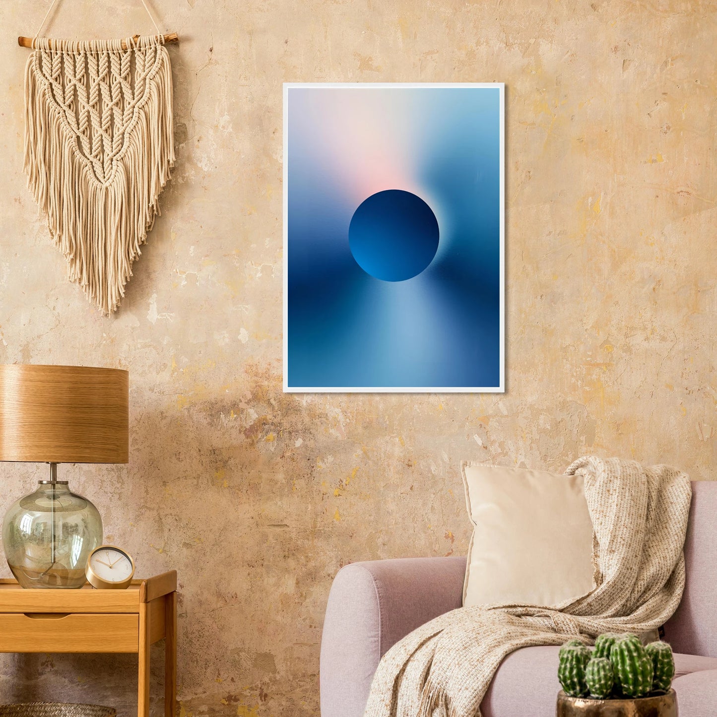 Deep moon art print in a size affordable wall art by Art Aunty NZ
