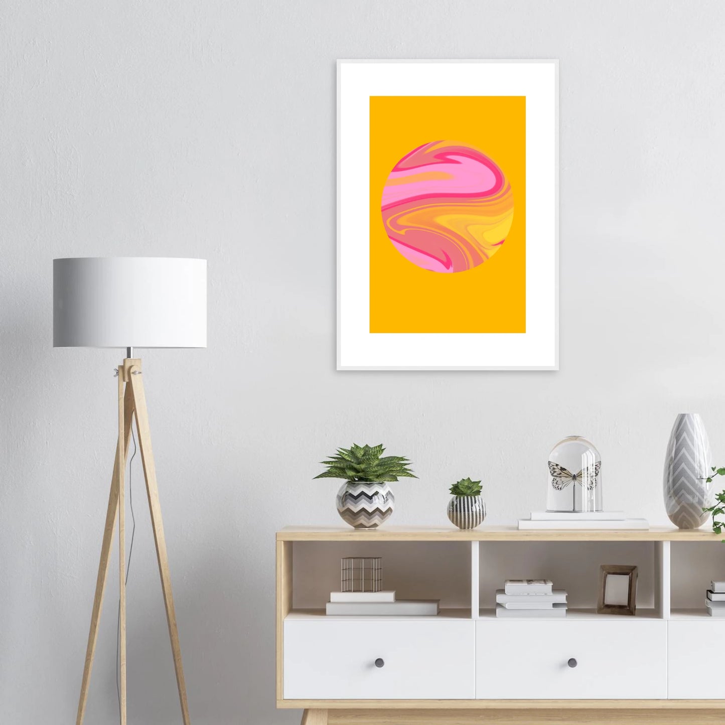 Name art print in a size affordable wall art by Art Aunty NZ