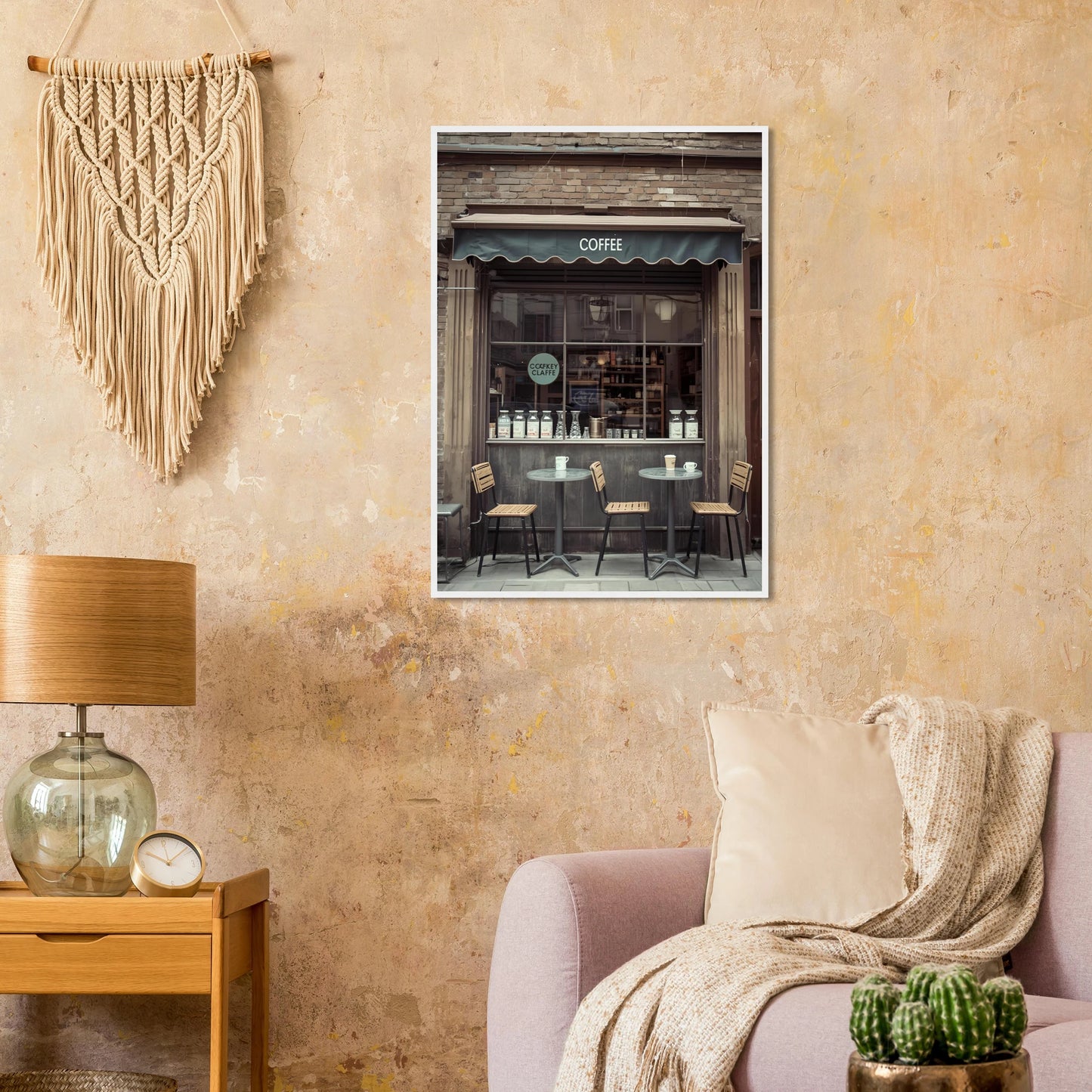 Slow morning art print in a size affordable wall art by Art Aunty NZ