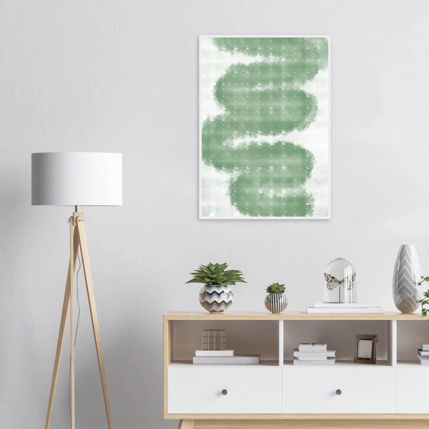 Calm material art print in a size affordable wall art by Art Aunty NZ