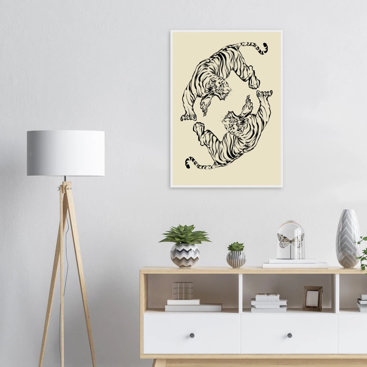 Twice as nice art print in a size affordable wall art by Art Aunty NZ
