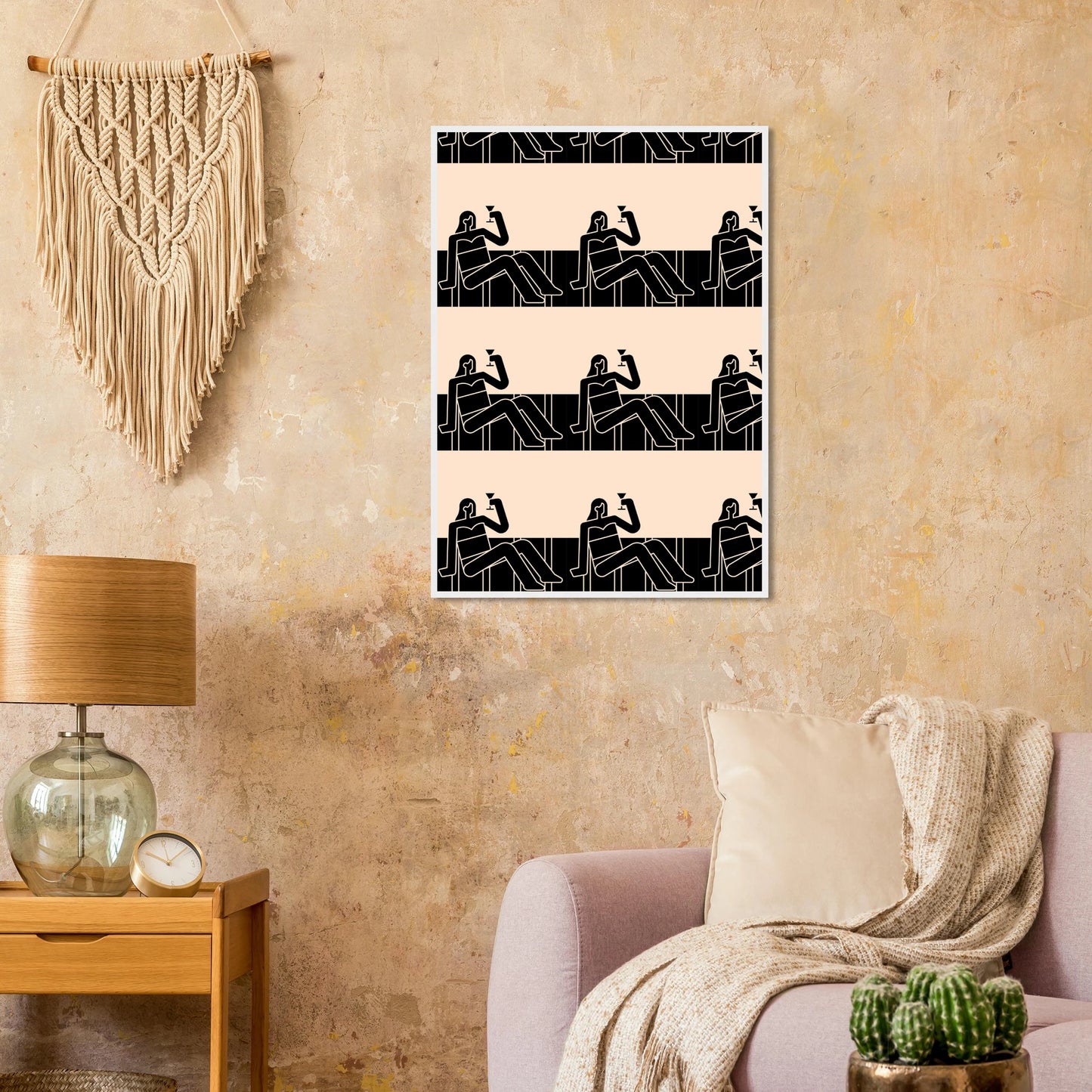 Chillin art print in a size affordable wall art by Art Aunty NZ