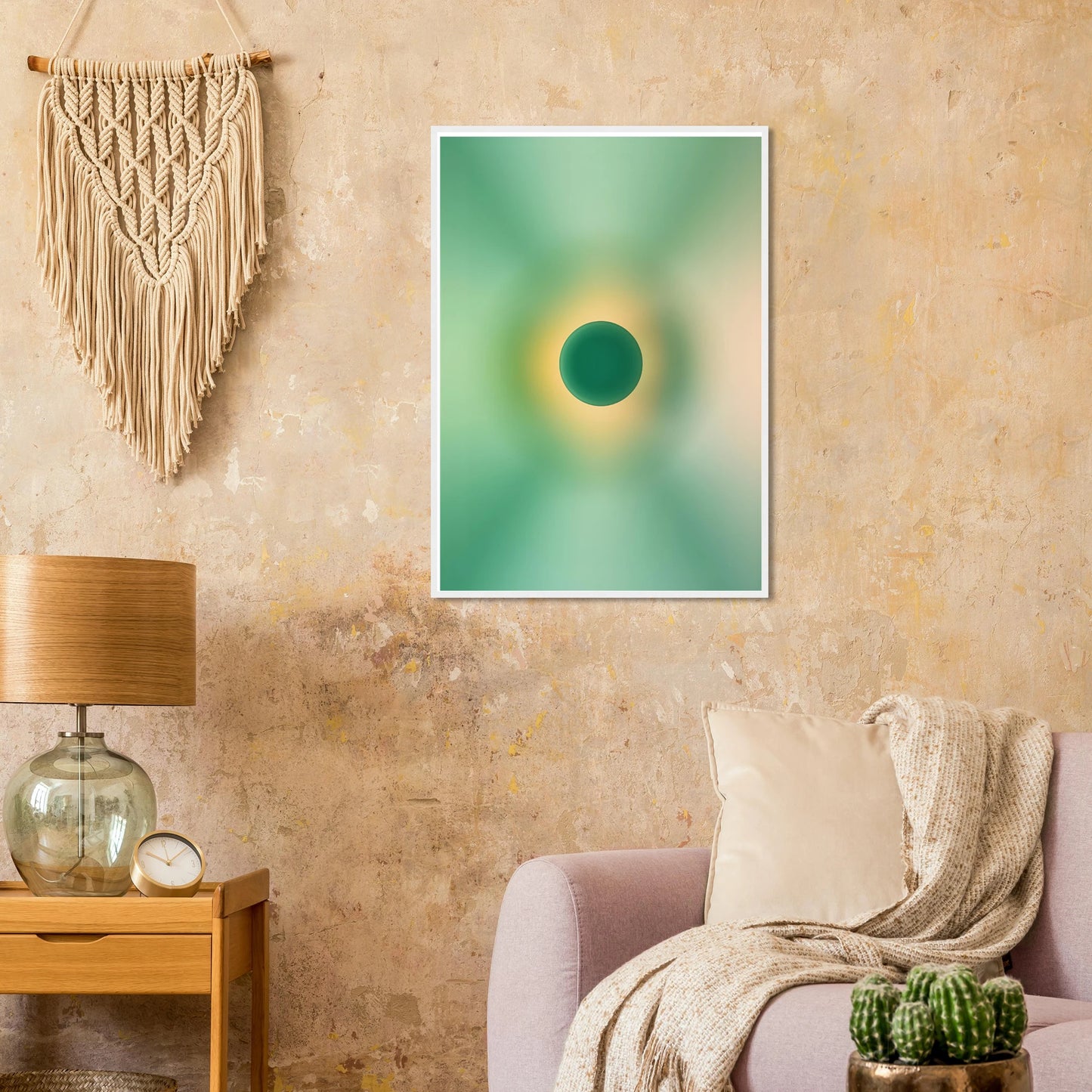 Earth art print in a size affordable wall art by Art Aunty NZ