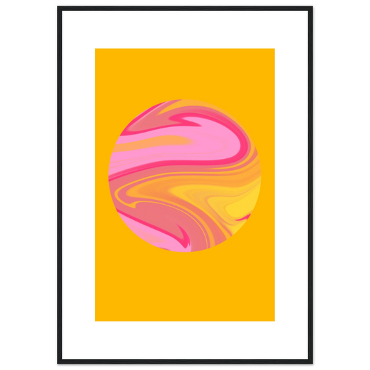 Name art print in a Wood frame size 21x29.7 cm / 8x12" affordable wall art by Art Aunty NZ