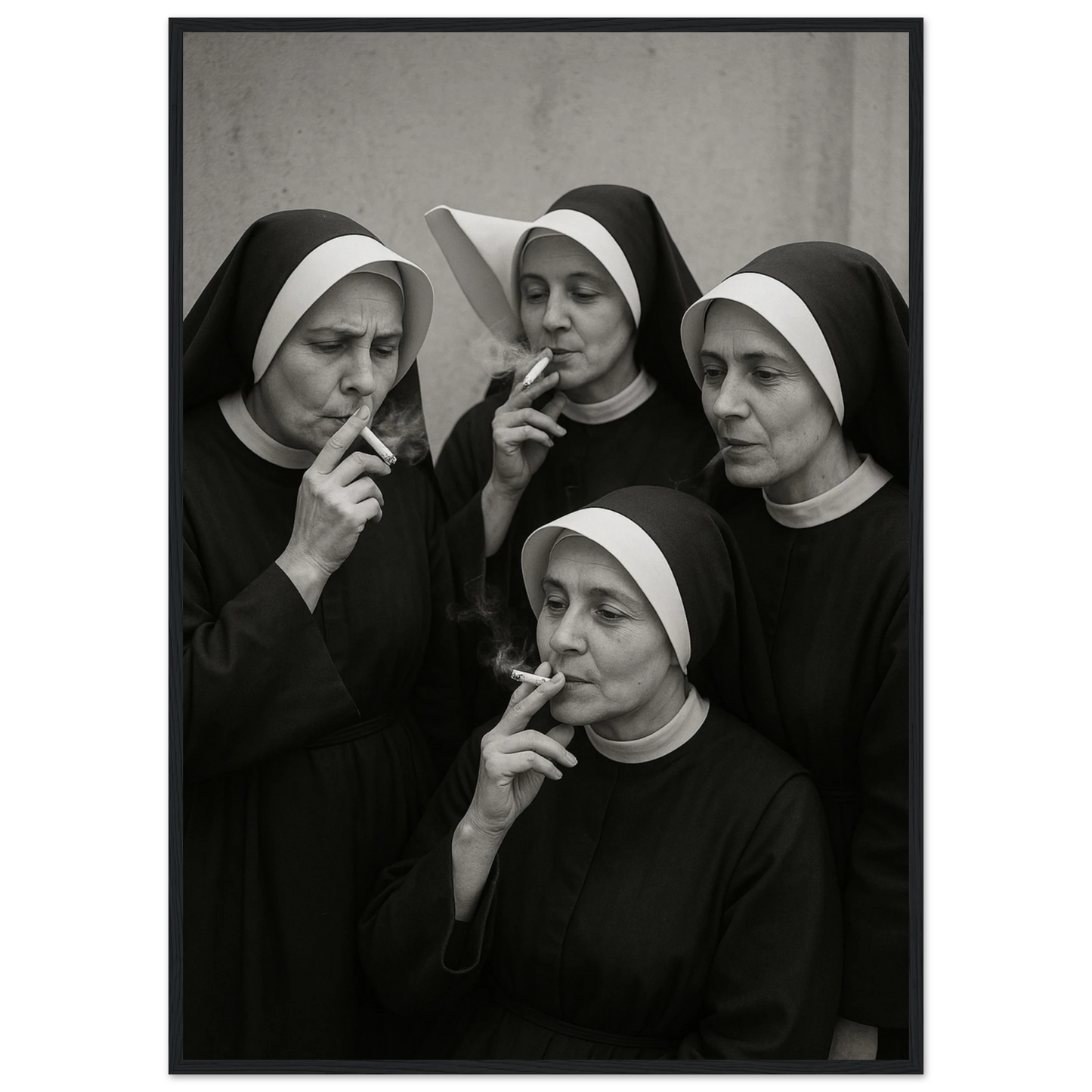 Amen 1 art print in a Black frame size A1 (59.4 x 84.1  cm) affordable wall art by Art Aunty NZ