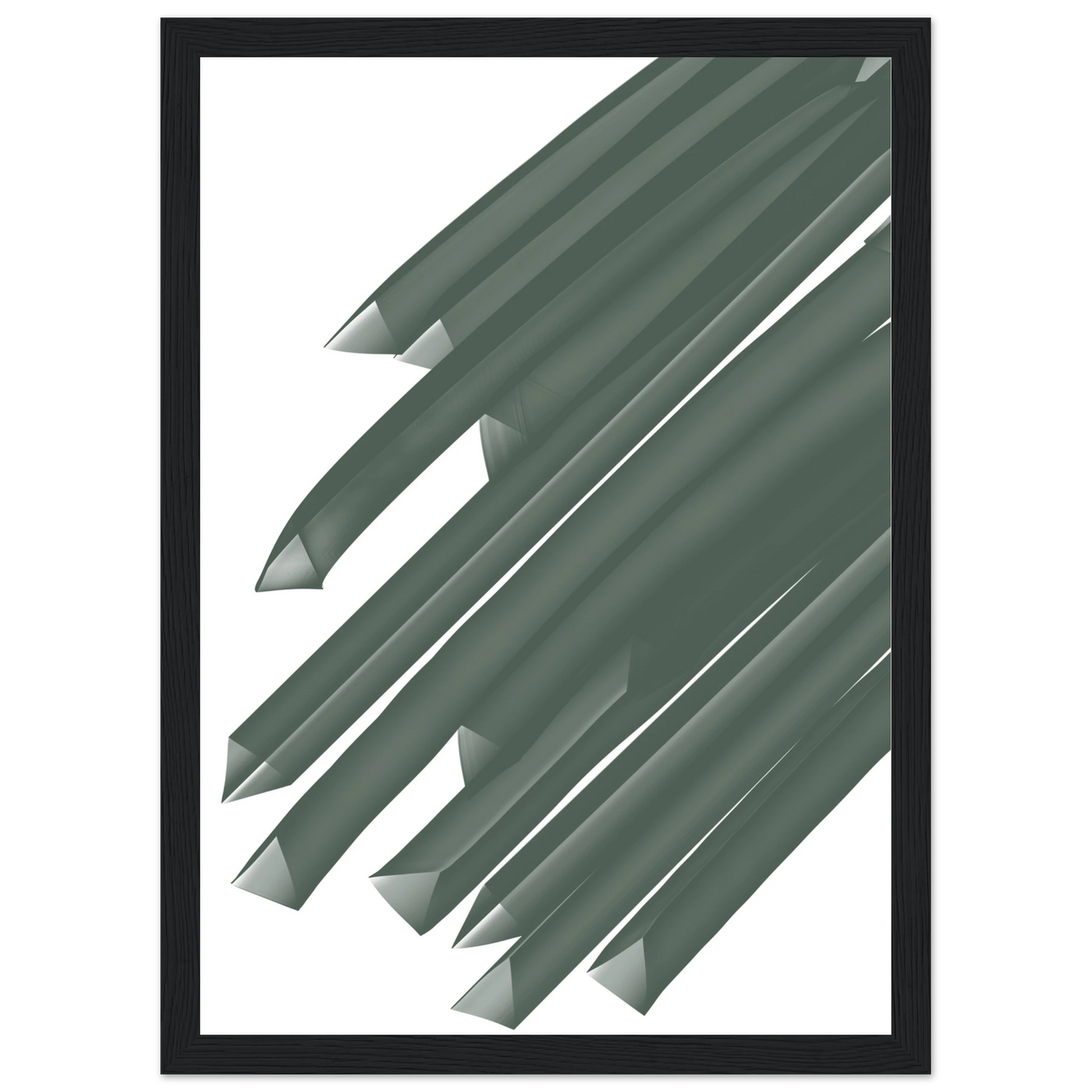 Spare art print in a White frame size A1 (59.4 x 84.1  cm) affordable wall art by Art Aunty NZ