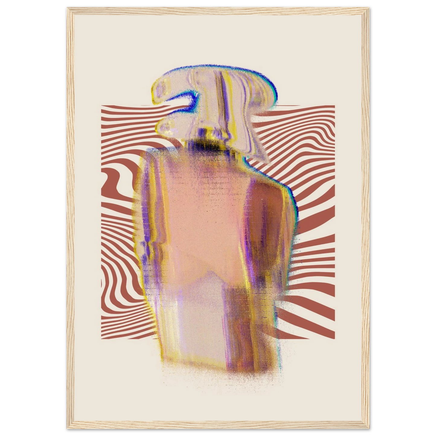 Halt art print in a Black frame size A2 (42 x 59.4  cm) affordable wall art by Art Aunty NZ