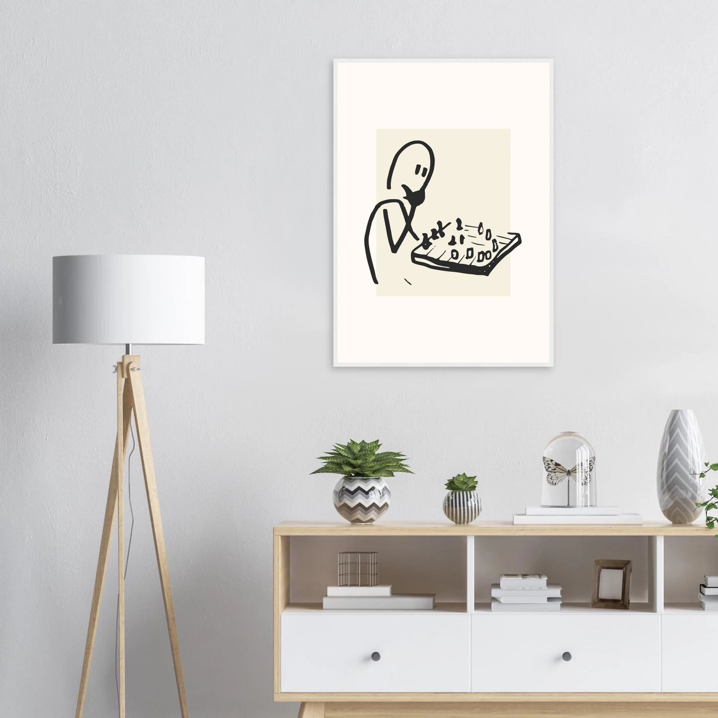 Strategy art print in a  size  affordable wall art by Art Aunty NZ