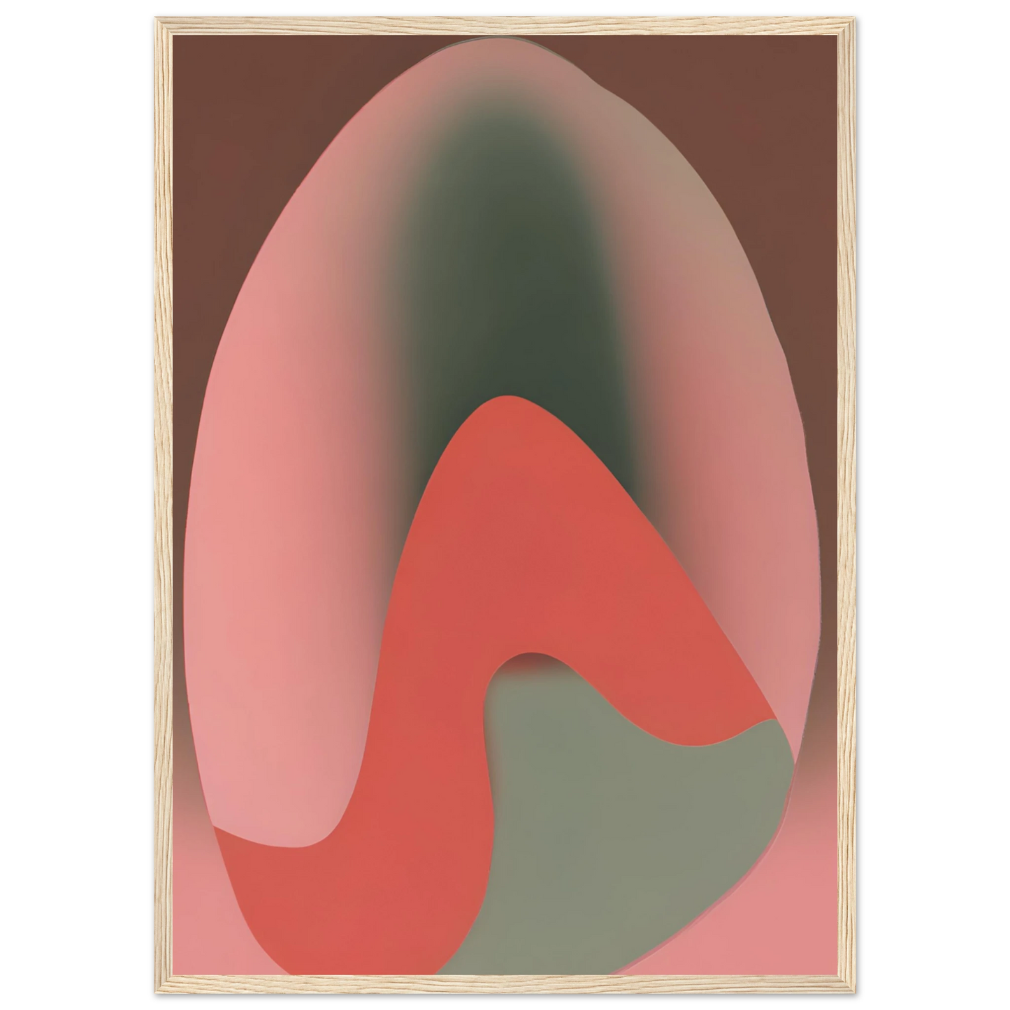 Egg art print in a Black frame size 21x29.7 cm / 8x12" affordable wall art by Art Aunty NZ