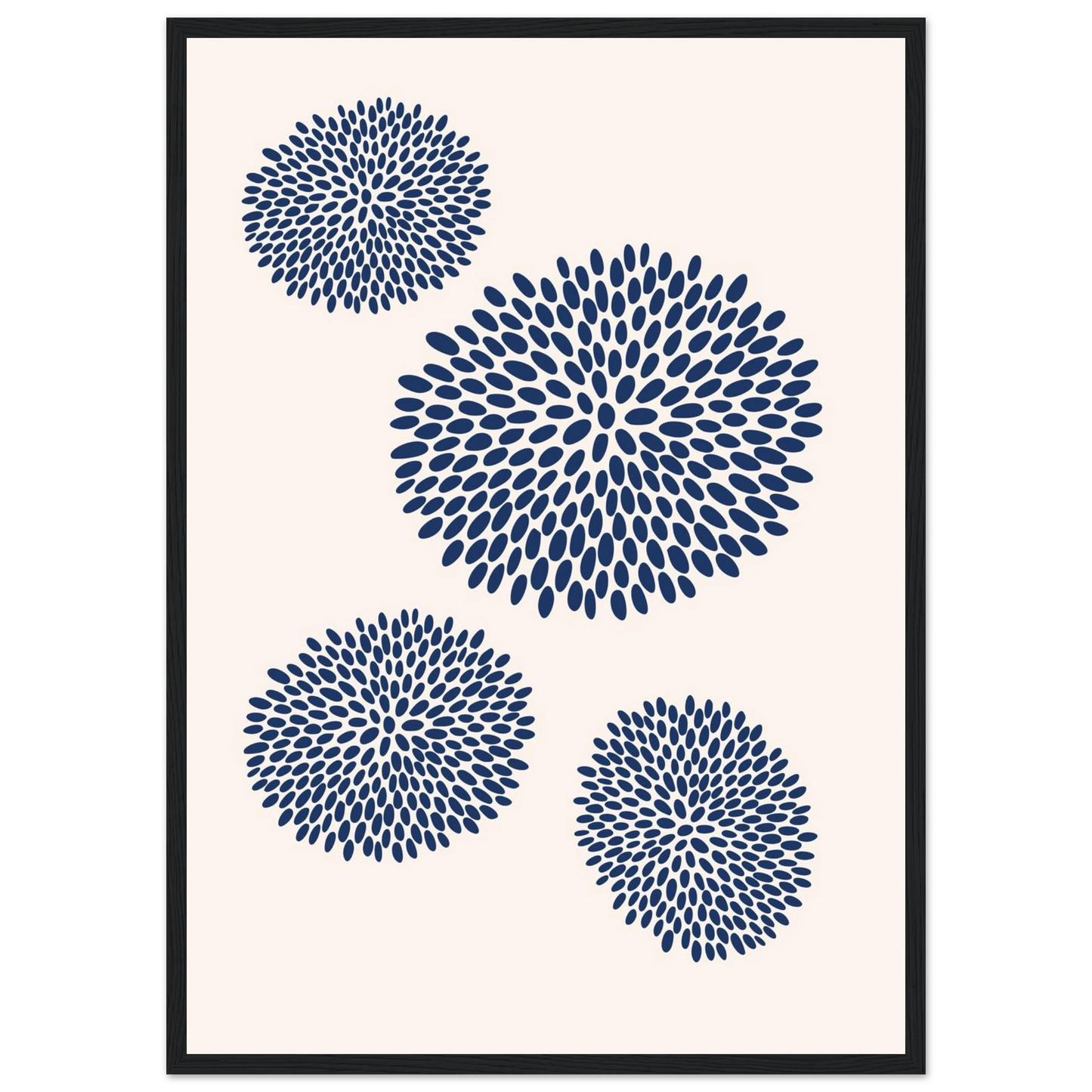 Gardenia art print in a Black frame size 21x29.7 cm / 8x12" affordable wall art by Art Aunty NZ