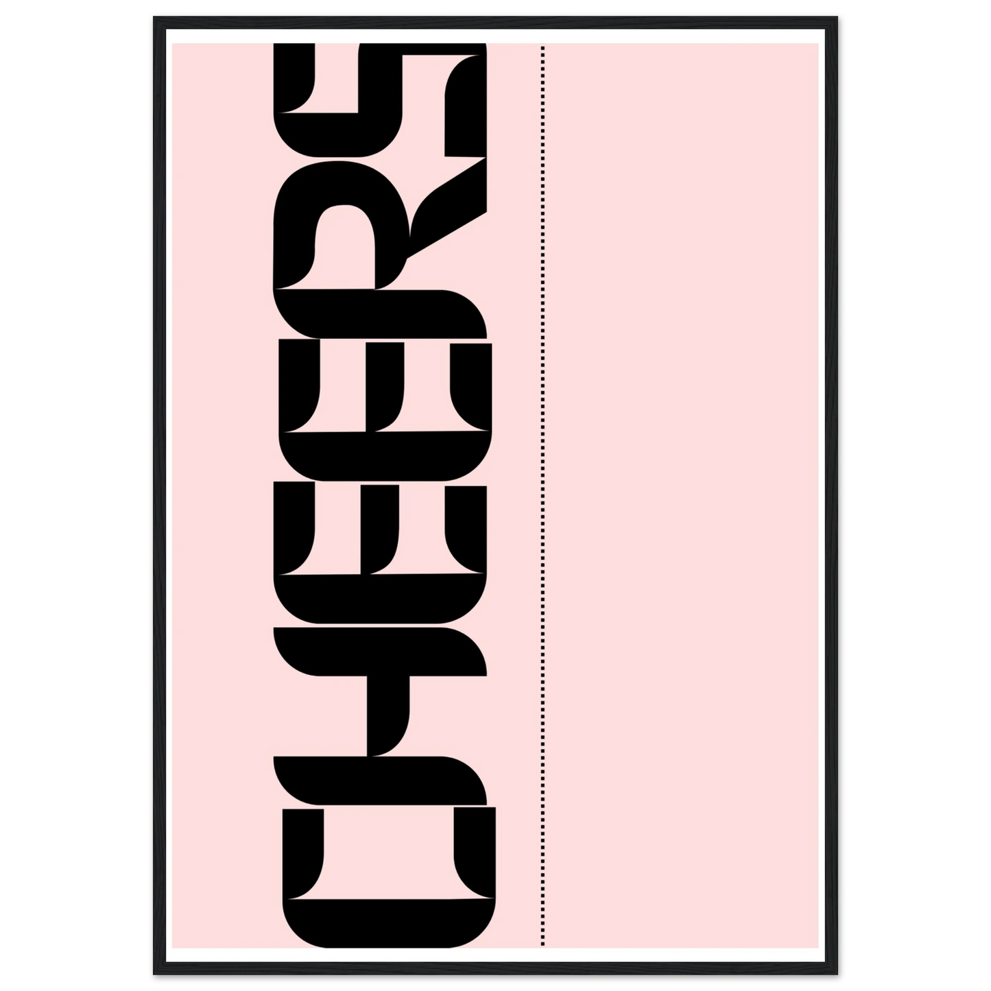 Blush 1 art print in a Wood frame size A2 (42 x 59.4  cm) affordable wall art by Art Aunty NZ