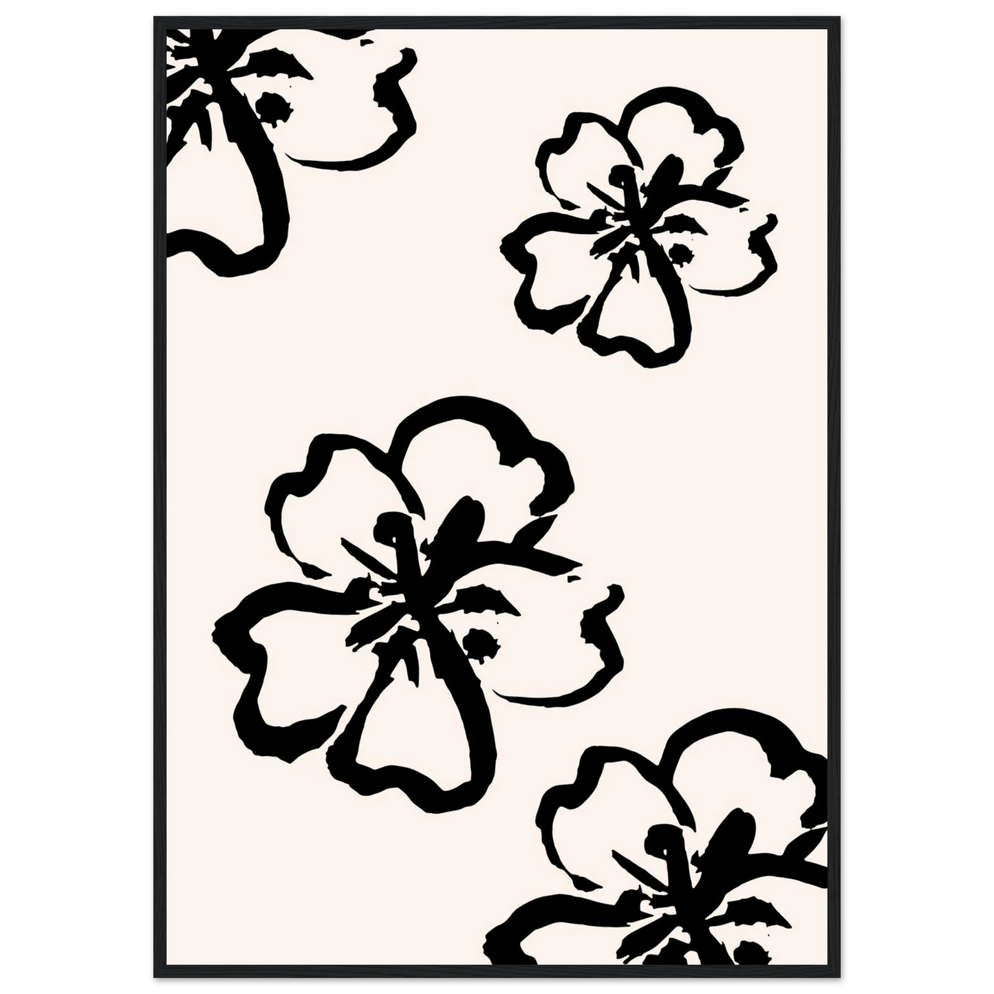 Spring art print in a Wood frame size A1 (59.4 x 84.1  cm) affordable wall art by Art Aunty NZ