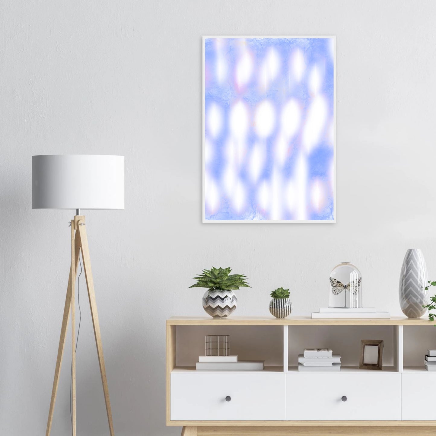 Azure 1 art print in a  size  affordable wall art by Art Aunty NZ