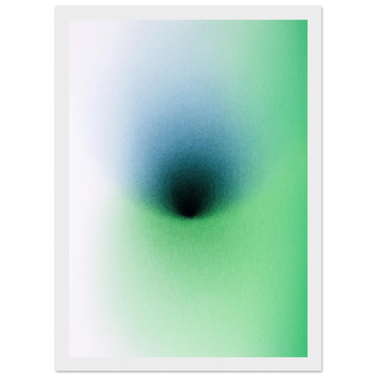 Depth art print in a White frame size A1 (59.4 x 84.1  cm) affordable wall art by Art Aunty NZ