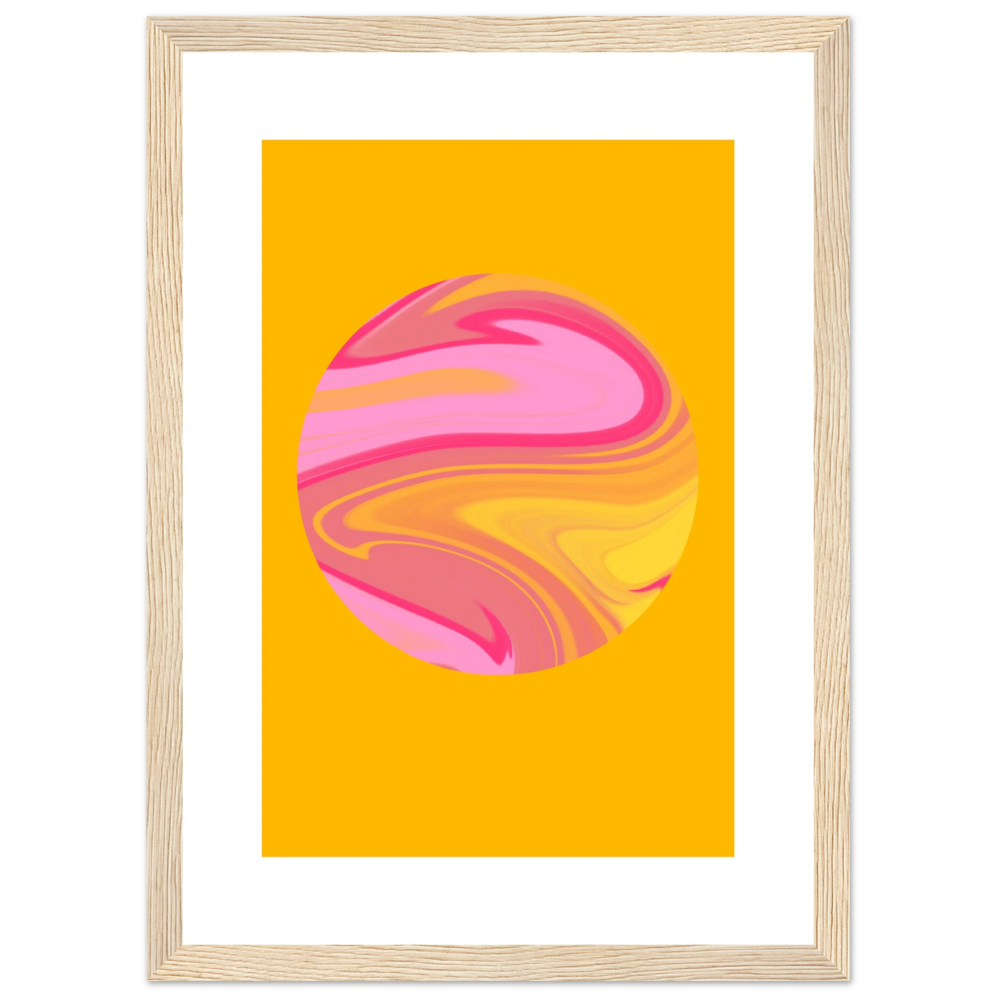 Name art print in a White frame size A2 (42 x 59.4  cm) affordable wall art by Art Aunty NZ