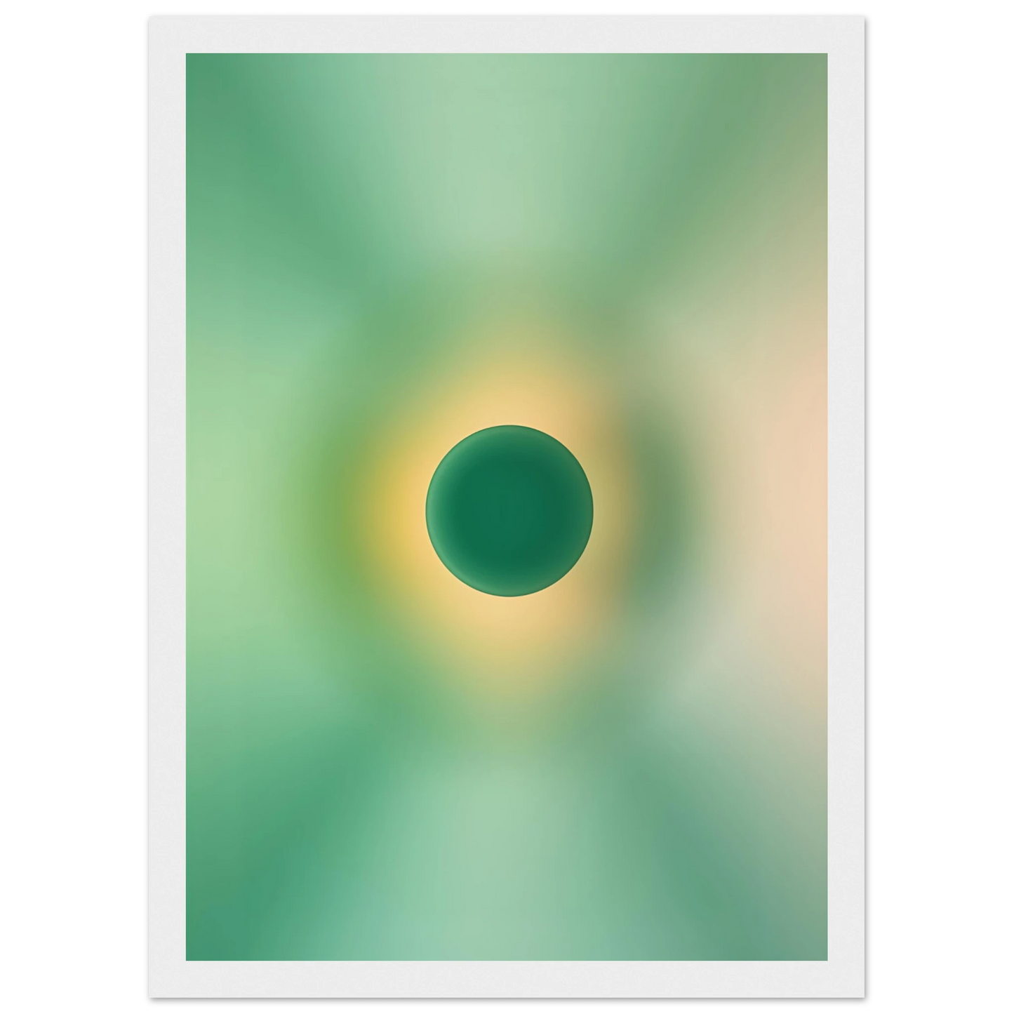 Earth art print in a White frame size A1 (59.4 x 84.1  cm) affordable wall art by Art Aunty NZ