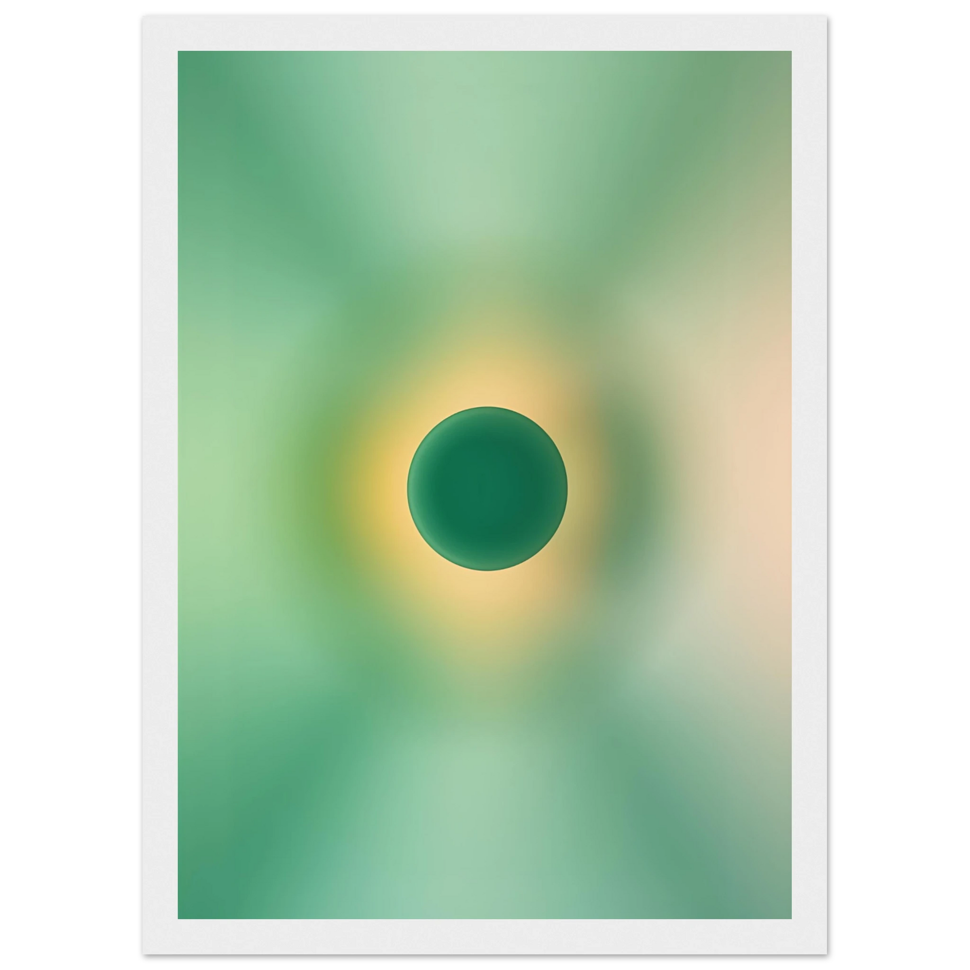 Earth art print in a White frame size A1 (59.4 x 84.1  cm) affordable wall art by Art Aunty NZ