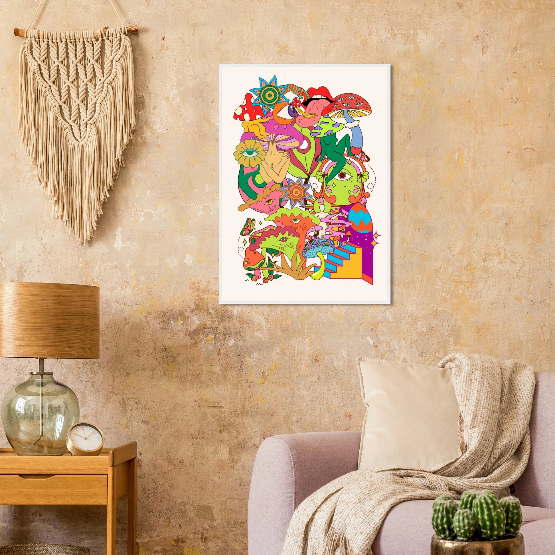 Delic art print in a  size  affordable wall art by Art Aunty NZ