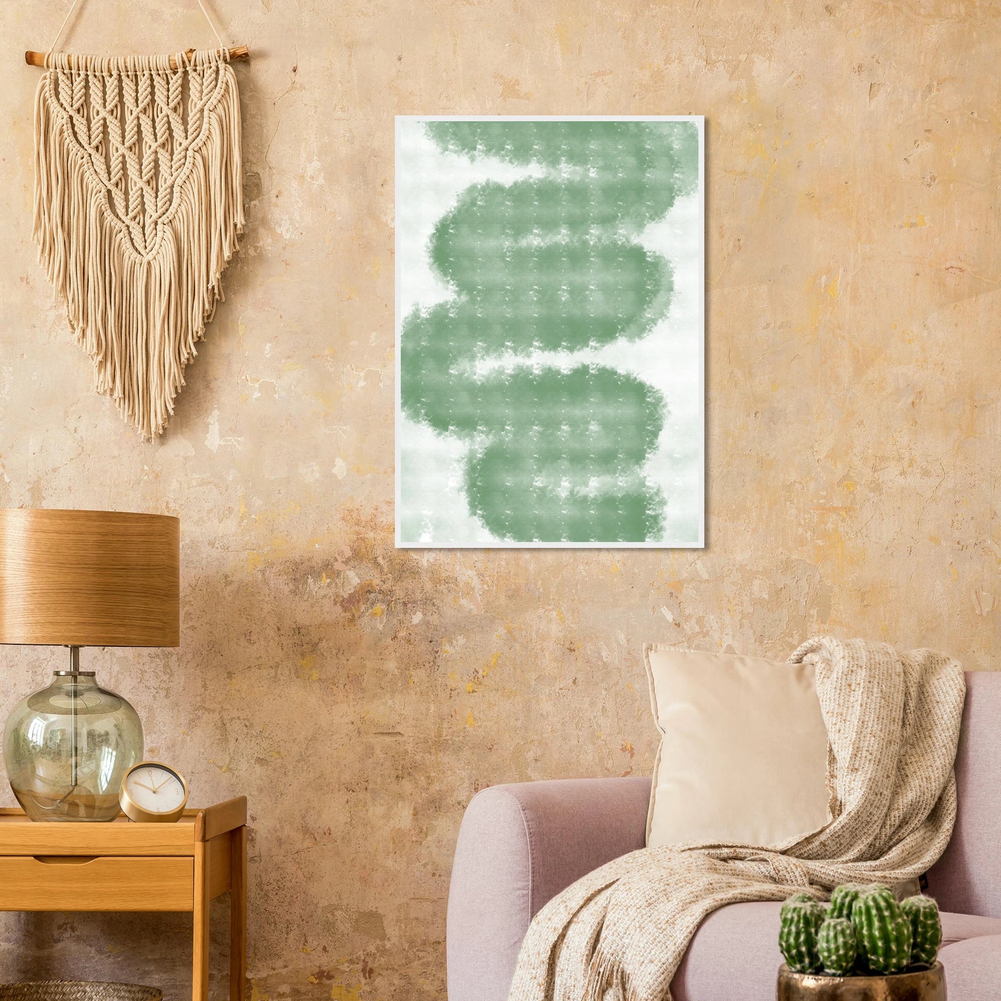 Calm material art print in a  size  affordable wall art by Art Aunty NZ