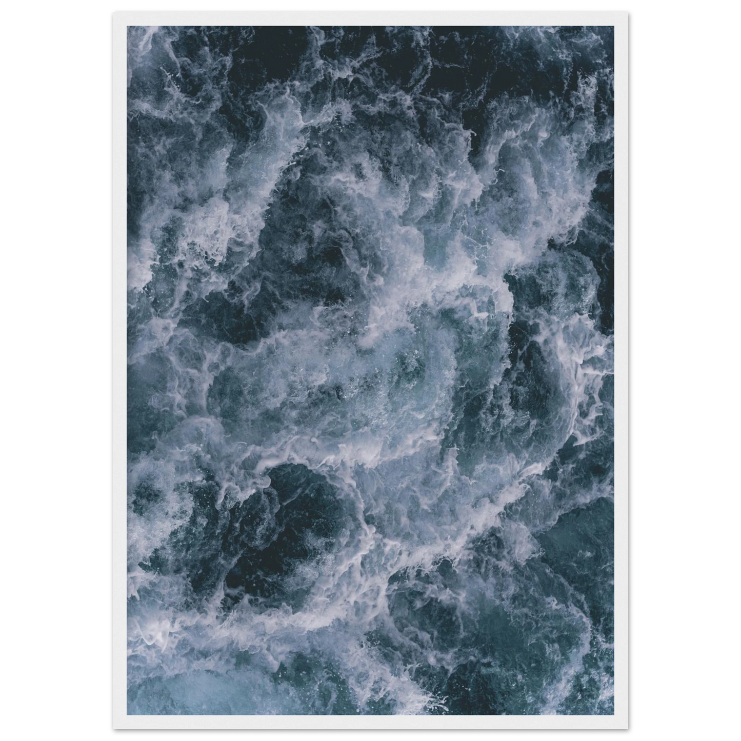 Churn art print in a White frame size A1 (59.4 x 84.1  cm) affordable wall art by Art Aunty NZ