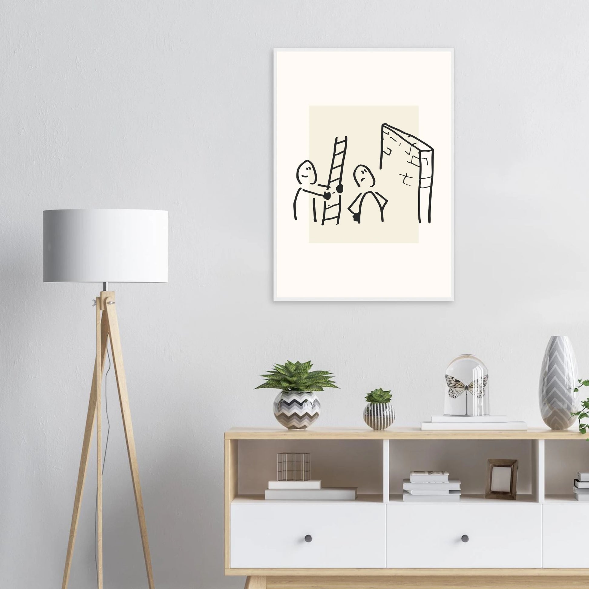 Support art print in a  size  affordable wall art by Art Aunty NZ