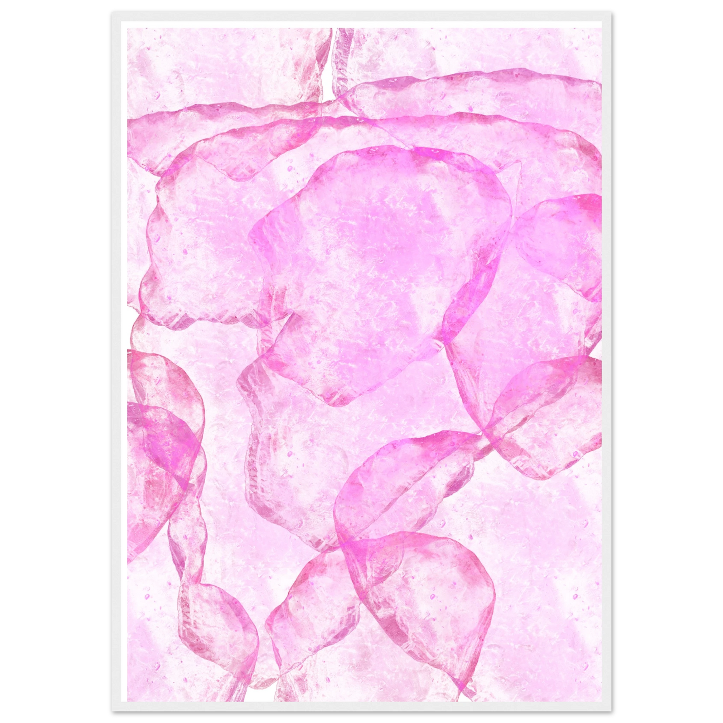 Blur art print in a White frame size 21x29.7 cm / 8x12" affordable wall art by Art Aunty NZ