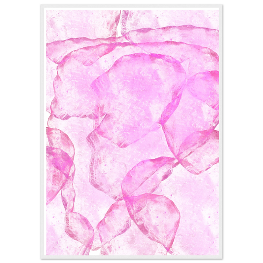 Blur art print in a White frame size 21x29.7 cm / 8x12" affordable wall art by Art Aunty NZ