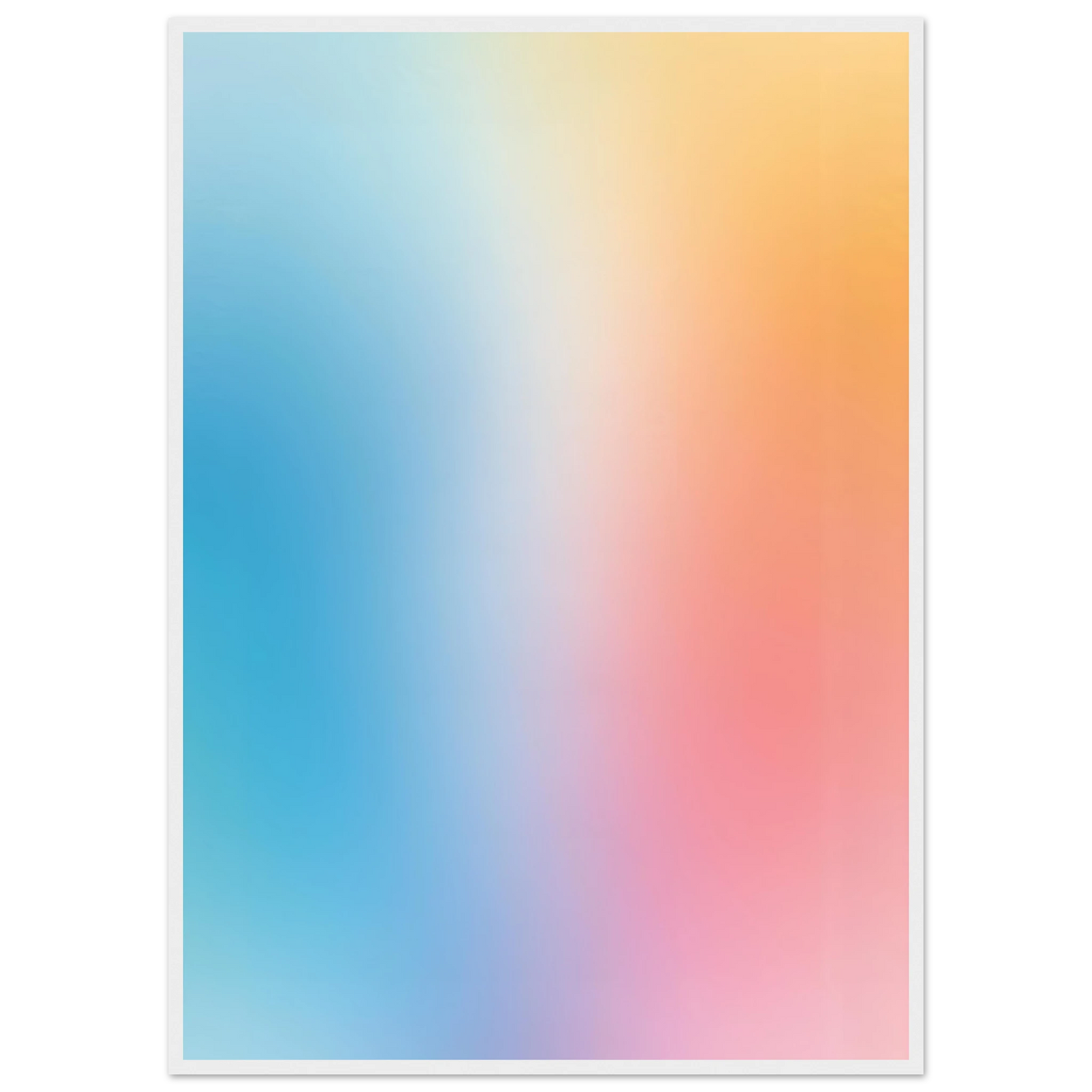 Rise art print in a White frame size 21x29.7 cm / 8x12" affordable wall art by Art Aunty NZ