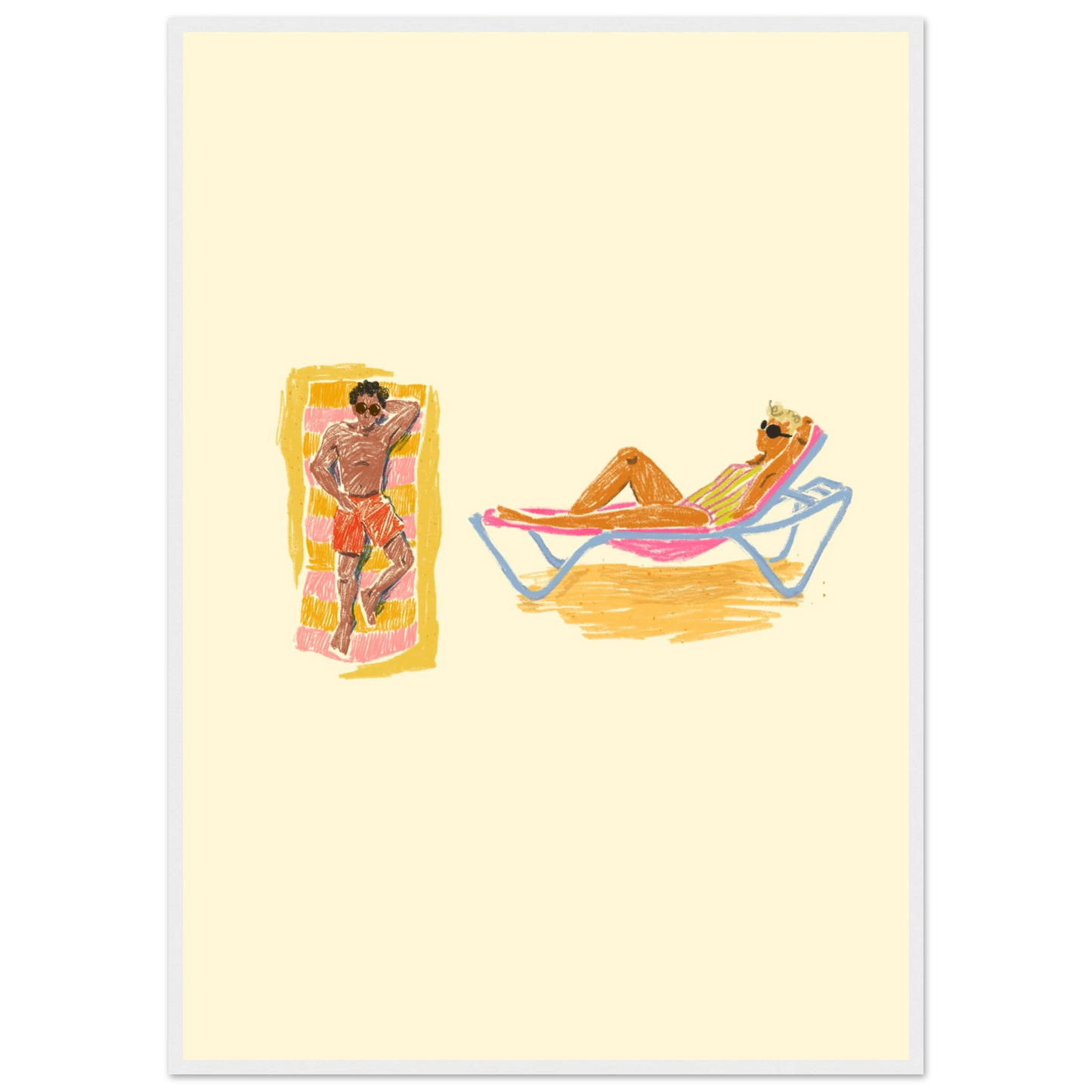 Day for it one art print in a White frame size 21x29.7 cm / 8x12" affordable wall art by Art Aunty NZ