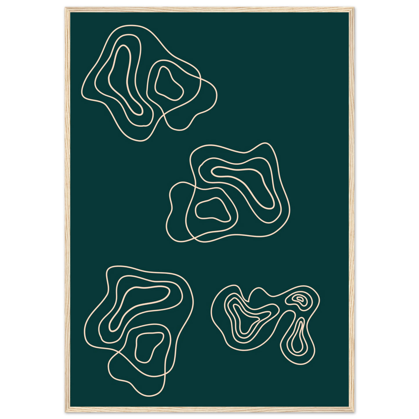 Telling art print in a Wood frame size 21x29.7 cm / 8x12" affordable wall art by Art Aunty NZ