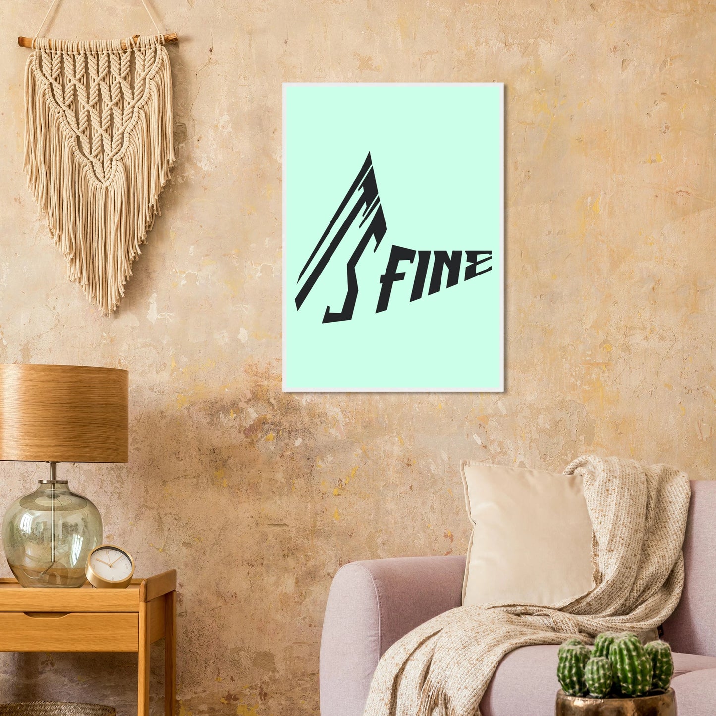 Its fine abstract typographic art print modern green black decor by anya trut multiple sizes frames art print in a  size  affordable wall art by Art Aunty NZ