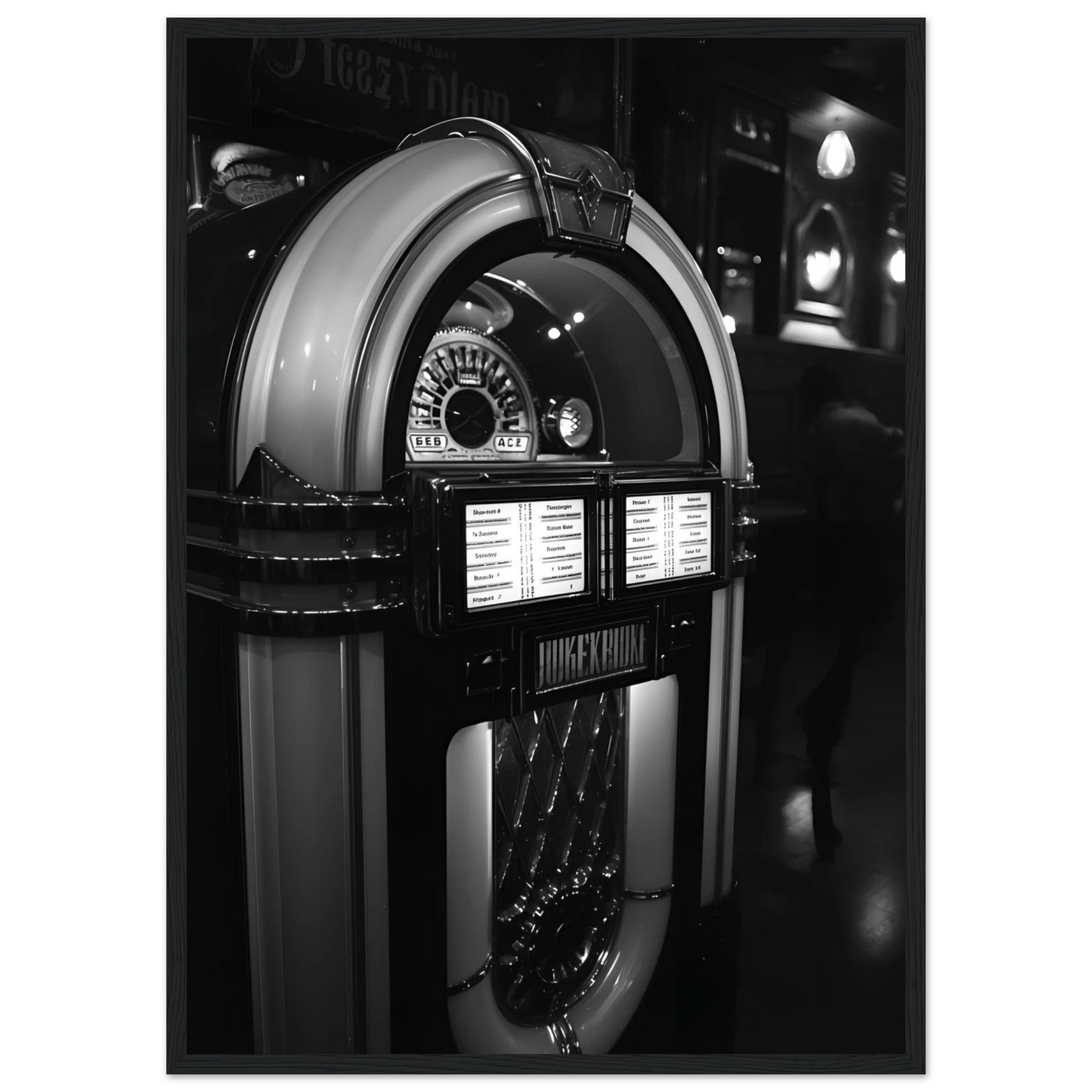 Dance with me art print in a Black frame size A1 (59.4 x 84.1  cm) affordable wall art by Art Aunty NZ