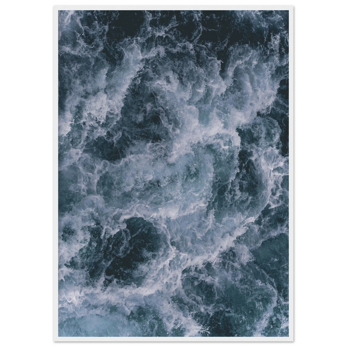 Churn art print in a White frame size 21x29.7 cm / 8x12" affordable wall art by Art Aunty NZ