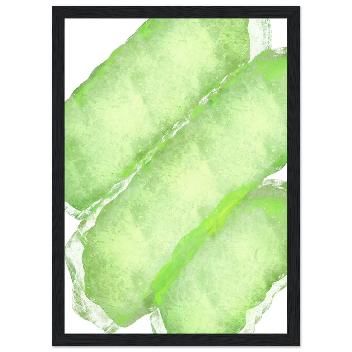 Extasy art print in a Wood frame size A2 (42 x 59.4  cm) affordable wall art by Art Aunty NZ