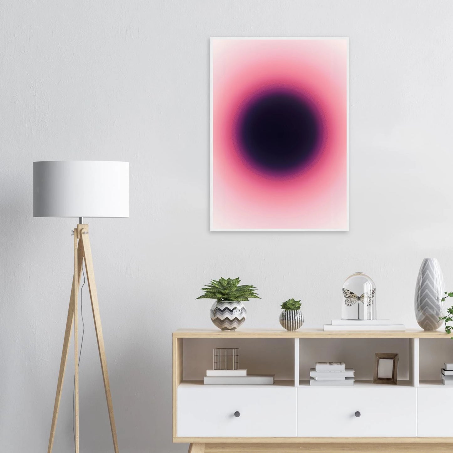 Abstract pink purple gradient art print by anya trut modern wall decor in various sizes frames art print in a  size  affordable wall art by Art Aunty NZ