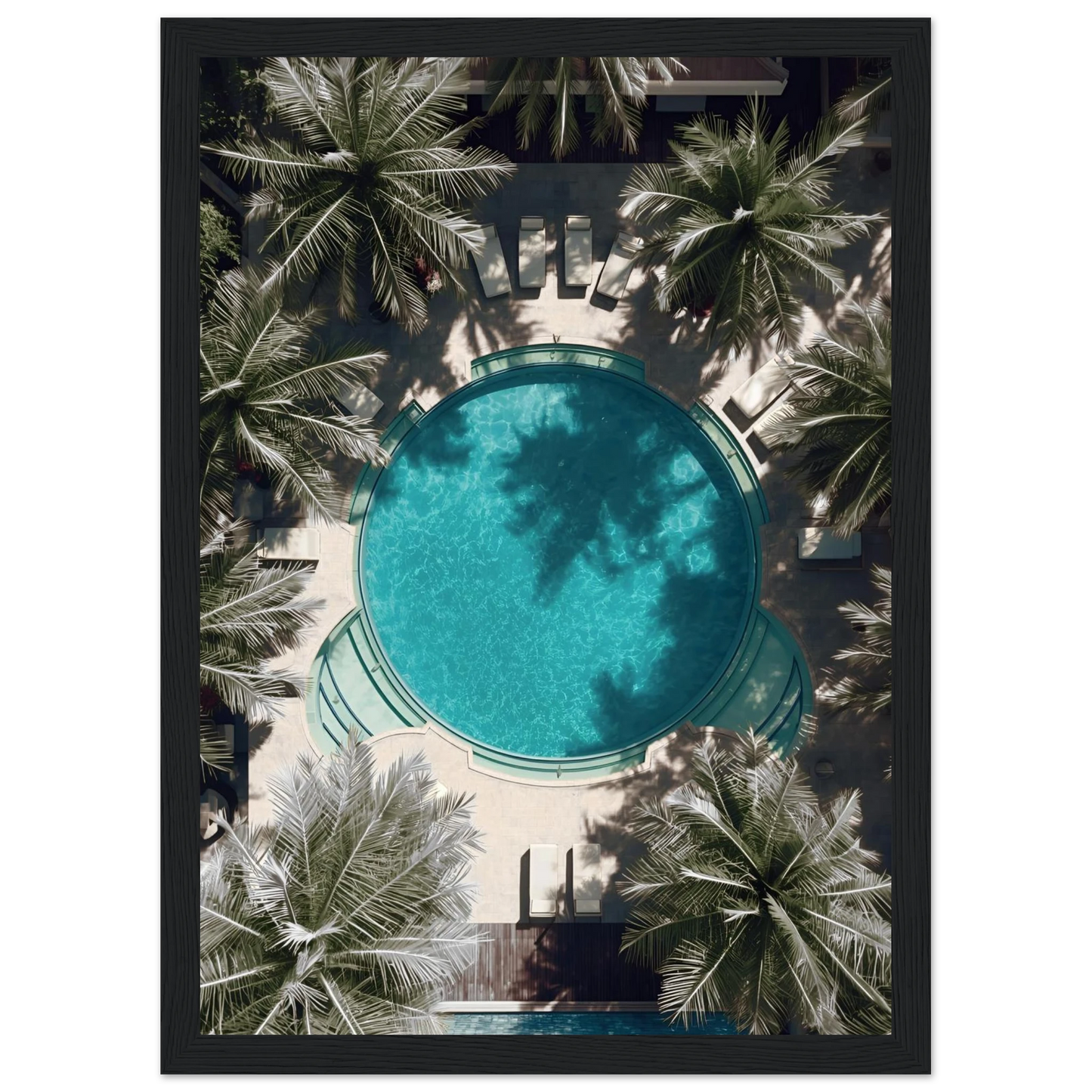 Spire art print in a Wood frame size A1 (59.4 x 84.1  cm) affordable wall art by Art Aunty NZ