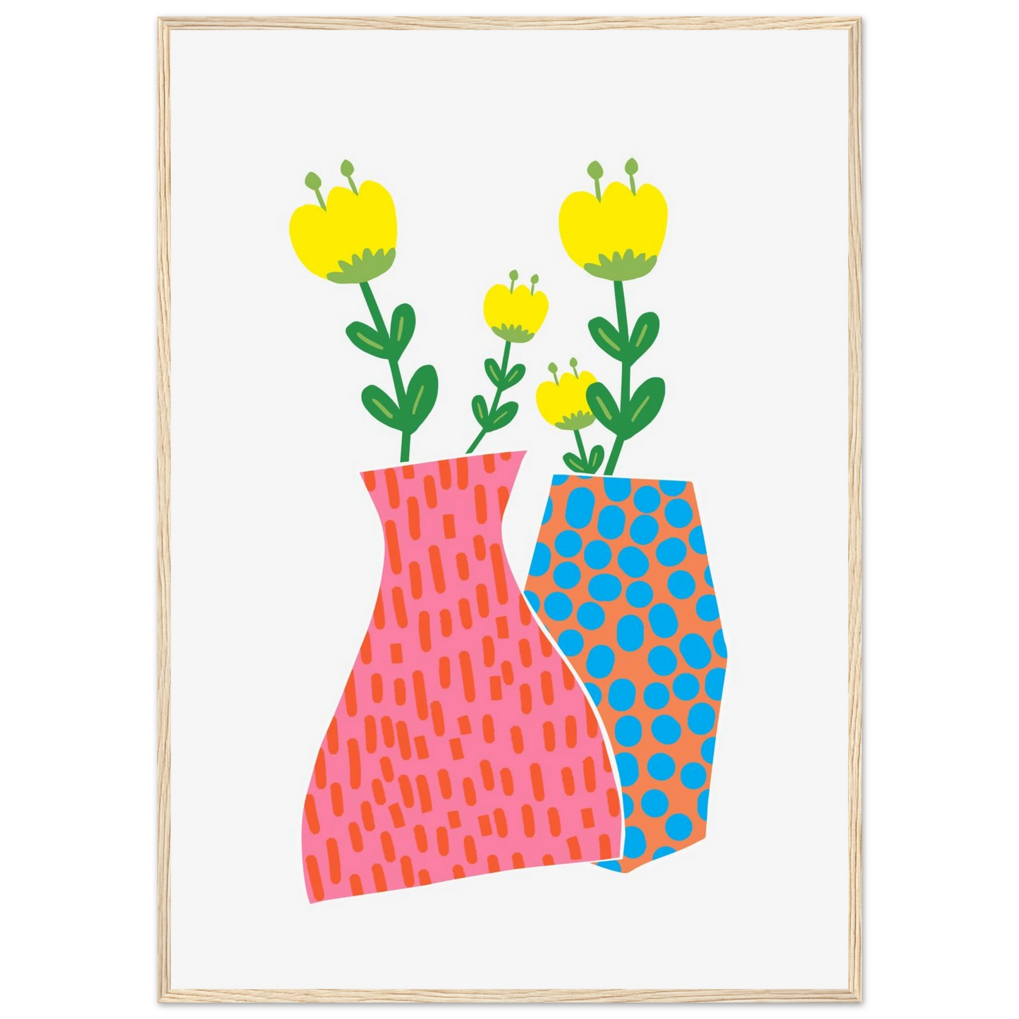 Maria art print in a Wood frame size 21x29.7 cm / 8x12" affordable wall art by Art Aunty NZ