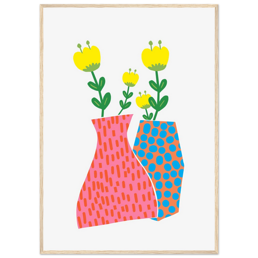 Maria art print in a Wood frame size 21x29.7 cm / 8x12" affordable wall art by Art Aunty NZ