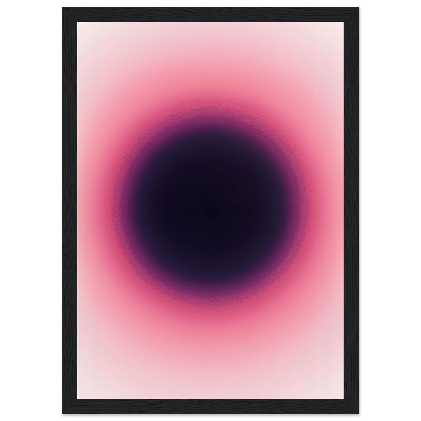 Abstract pink purple gradient art print by anya trut modern wall decor in various sizes frames art print in a White frame size A2 (42 x 59.4  cm) affordable wall art by Art Aunty NZ
