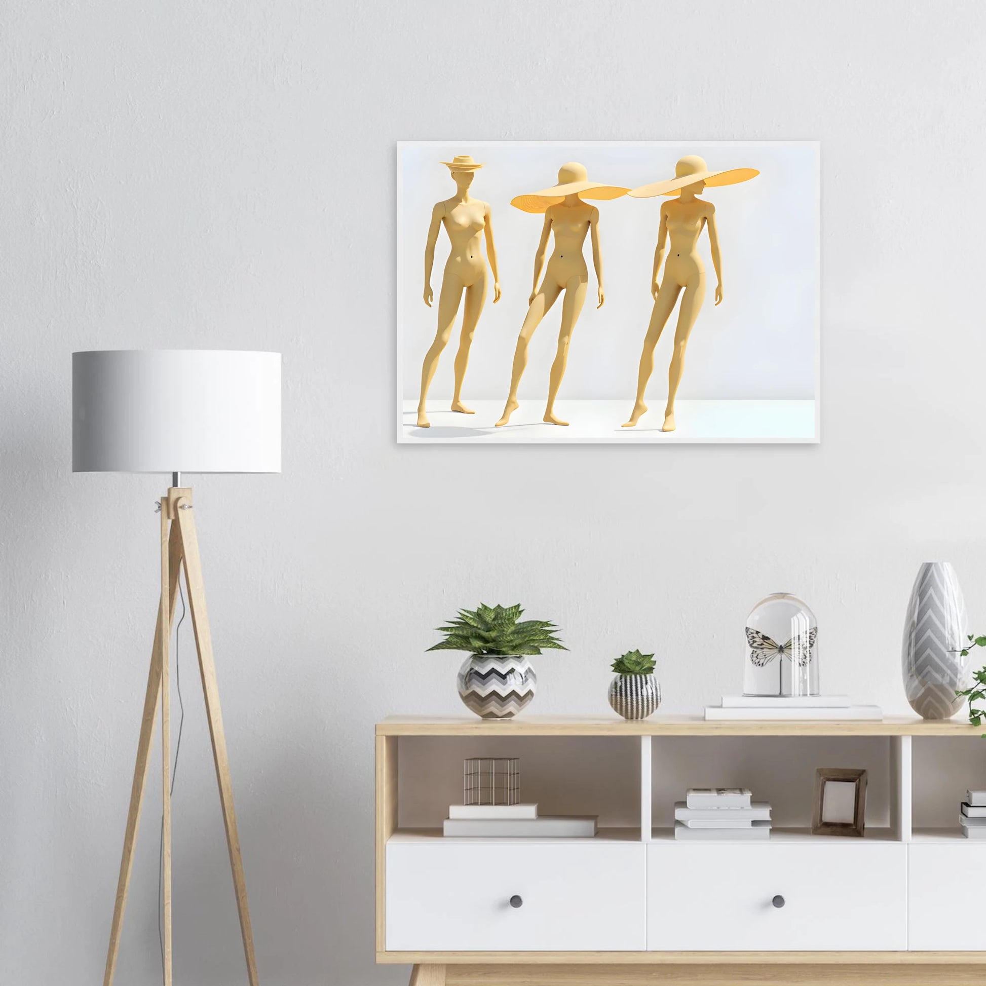 Trio art print in a  size  affordable wall art by Art Aunty NZ