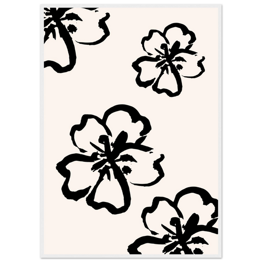 Spring art print in a White frame size 21x29.7 cm / 8x12" affordable wall art by Art Aunty NZ