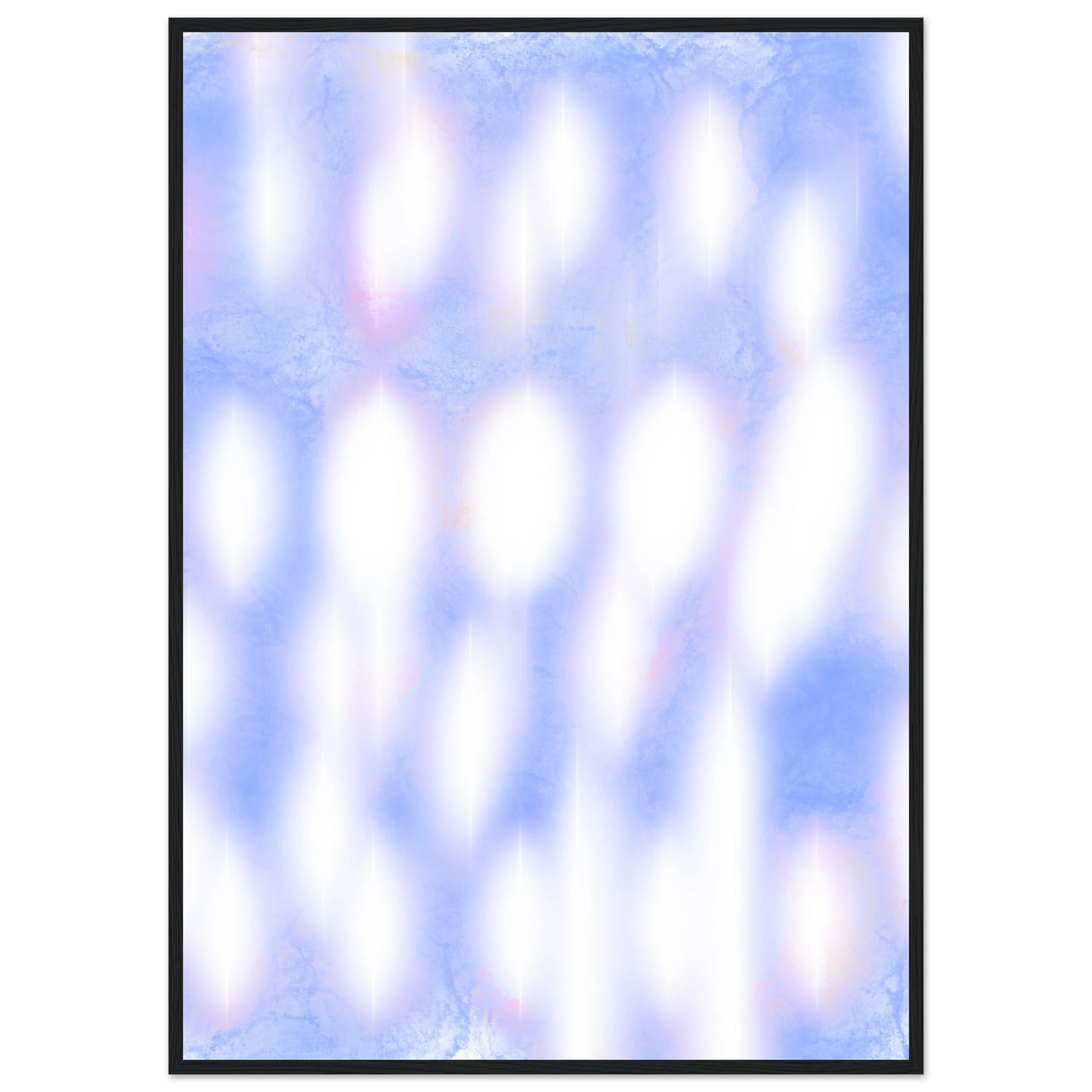 Azure 1 art print in a White frame size A2 (42 x 59.4  cm) affordable wall art by Art Aunty NZ