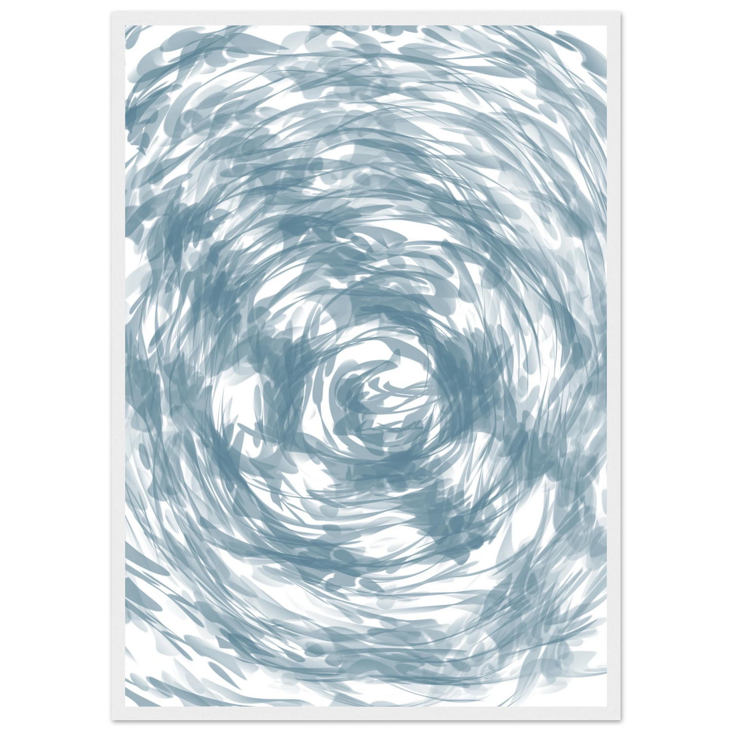 The mind art print in a White frame size A2 (42 x 59.4  cm) affordable wall art by Art Aunty NZ