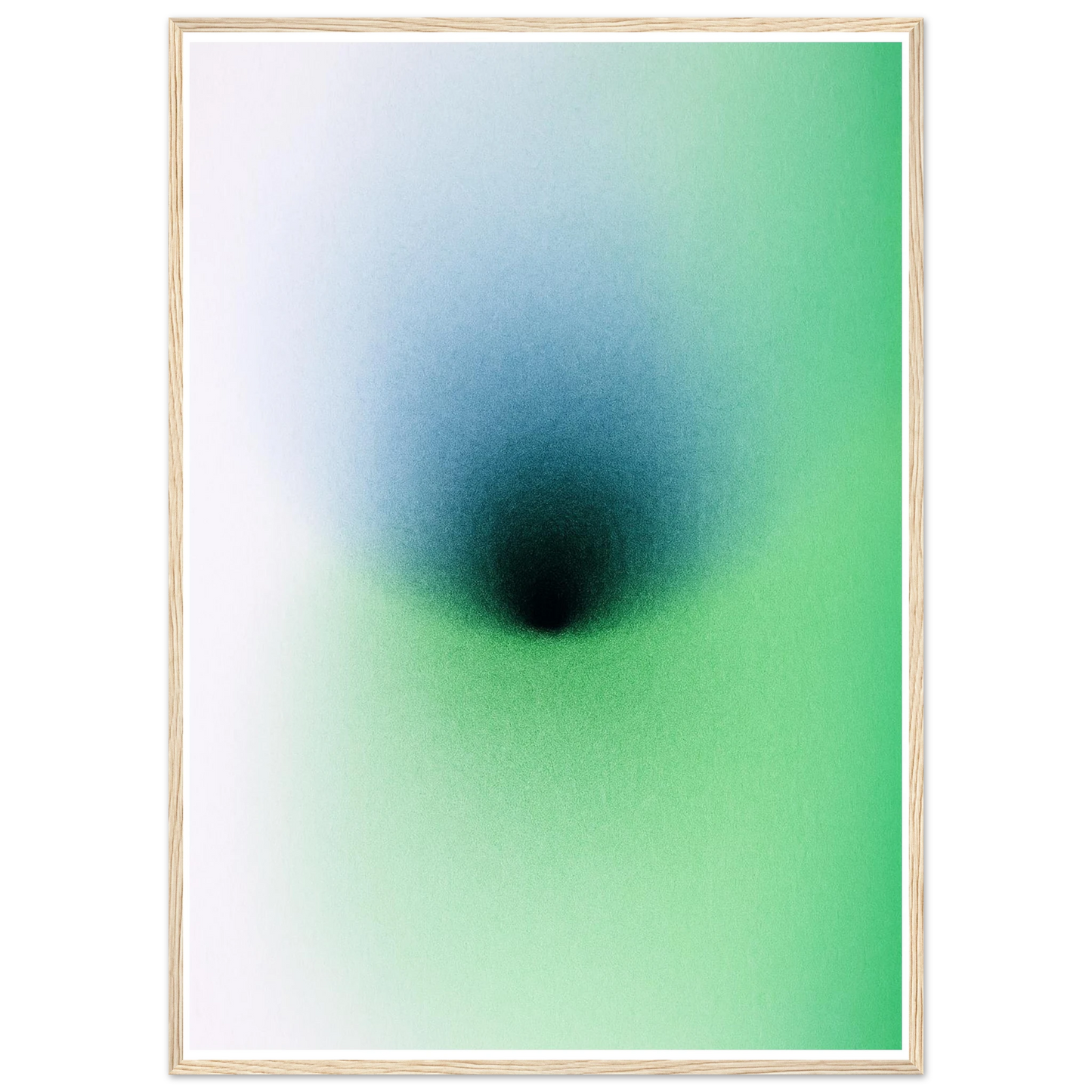 Depth art print in a Wood frame size 21x29.7 cm / 8x12" affordable wall art by Art Aunty NZ