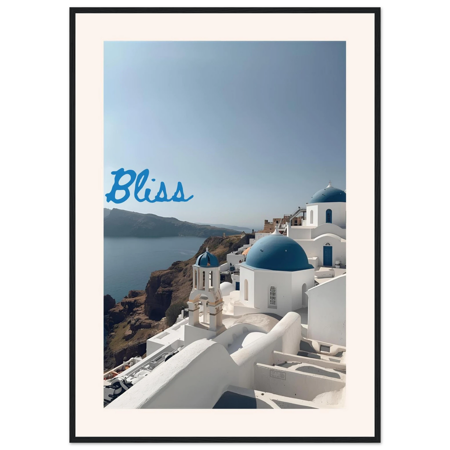 Bliss art print in a Wood frame size 21x29.7 cm / 8x12" affordable wall art by Art Aunty NZ
