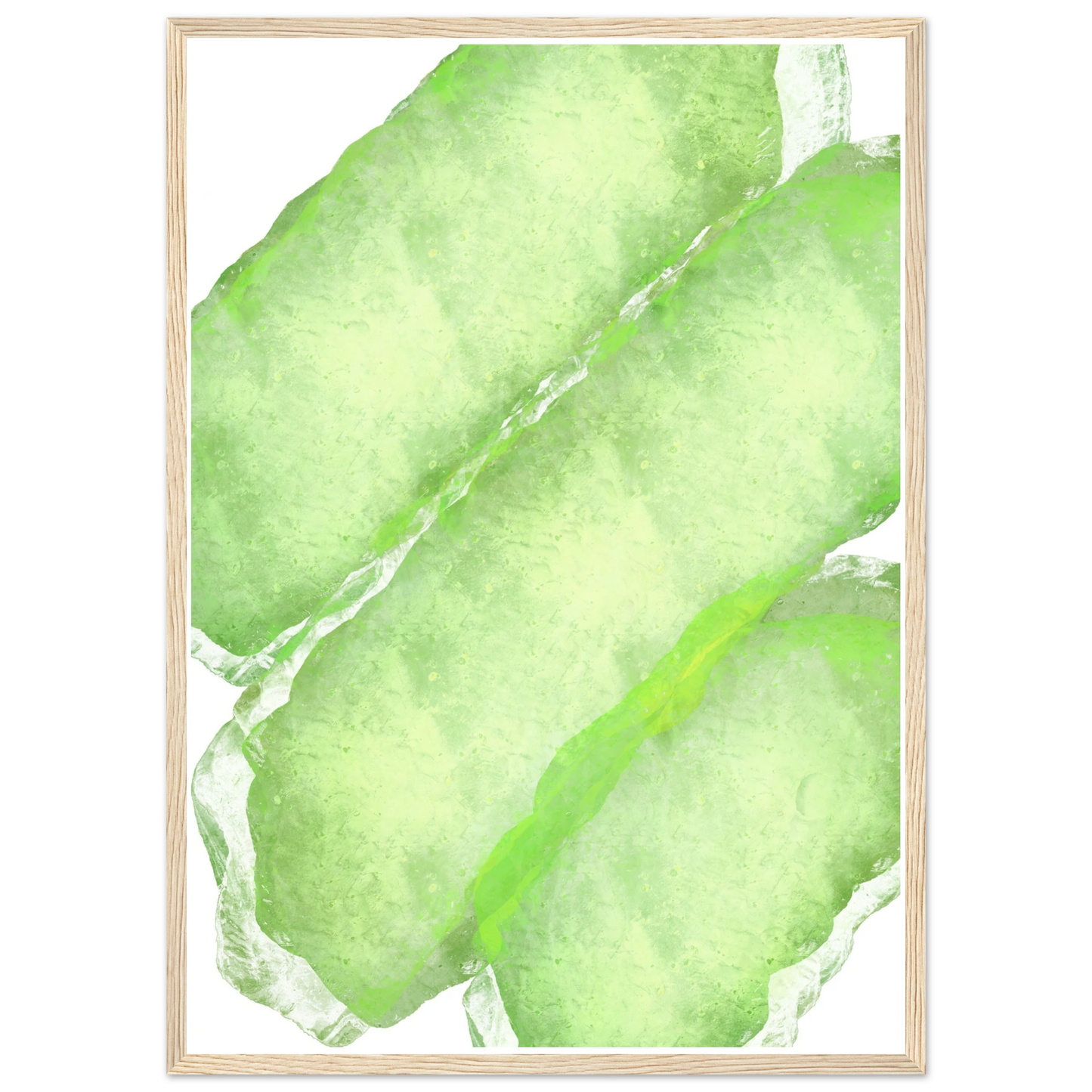 Extasy art print in a Wood frame size A1 (59.4 x 84.1  cm) affordable wall art by Art Aunty NZ