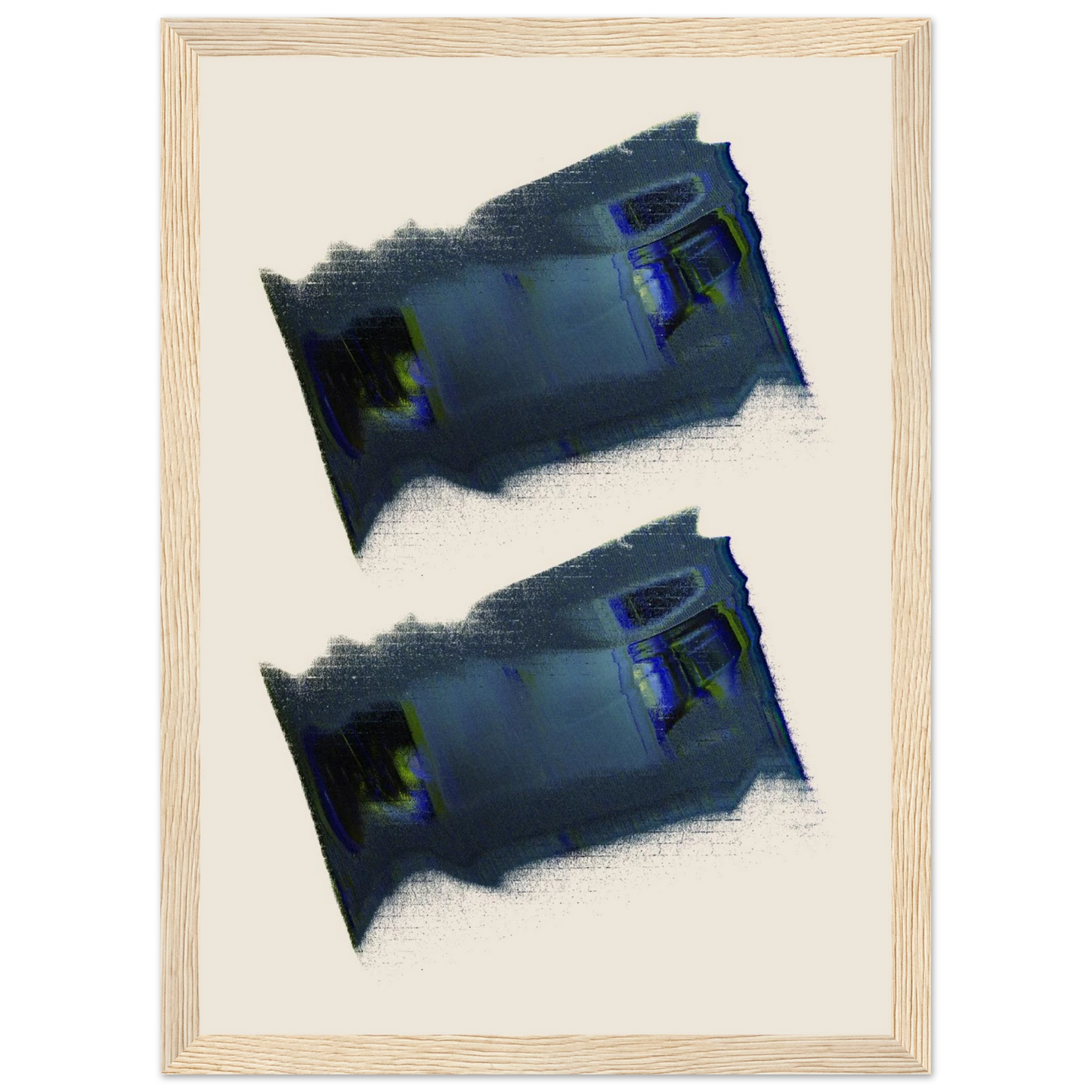 Closer look art print in a White frame size A2 (42 x 59.4  cm) affordable wall art by Art Aunty NZ