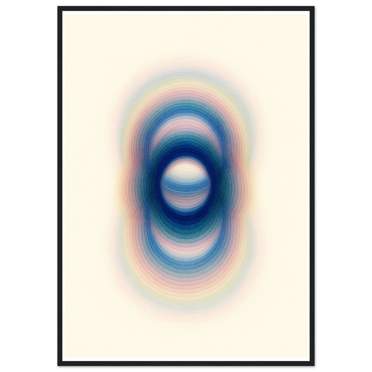 Trance art print in a White frame size A2 (42 x 59.4  cm) affordable wall art by Art Aunty NZ